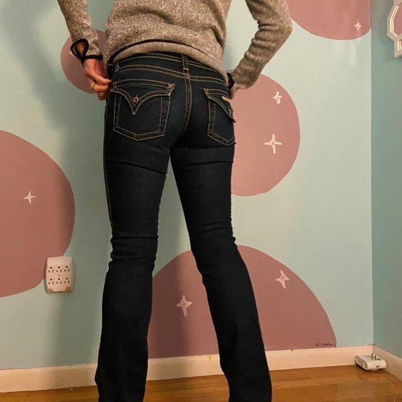 HUDSON LOWRISE DARK WASH JEANS - Picture 3 of 7